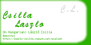 csilla laszlo business card