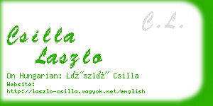 csilla laszlo business card